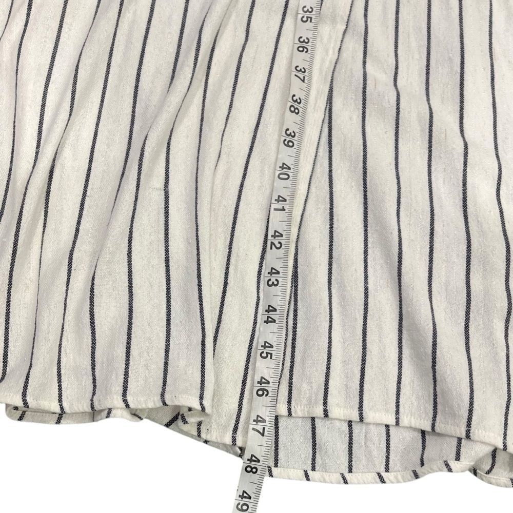 Billabong Robe Life White and Black Plunge Neck Striped Dress small - Picture 6 of 15